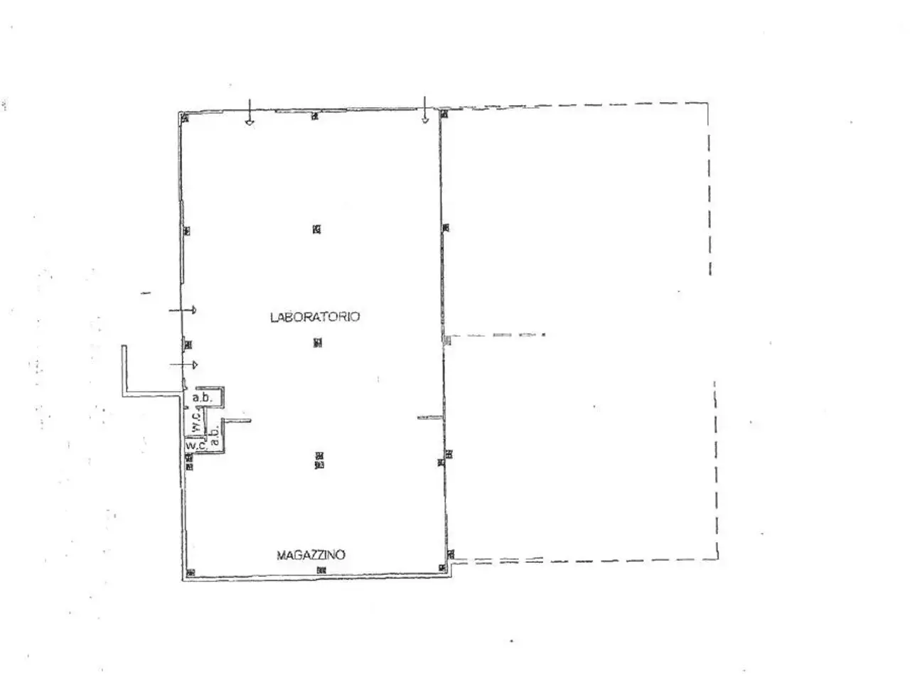 Capannone in Via Alpi, Montegranaro, {3} - Planimetria 1