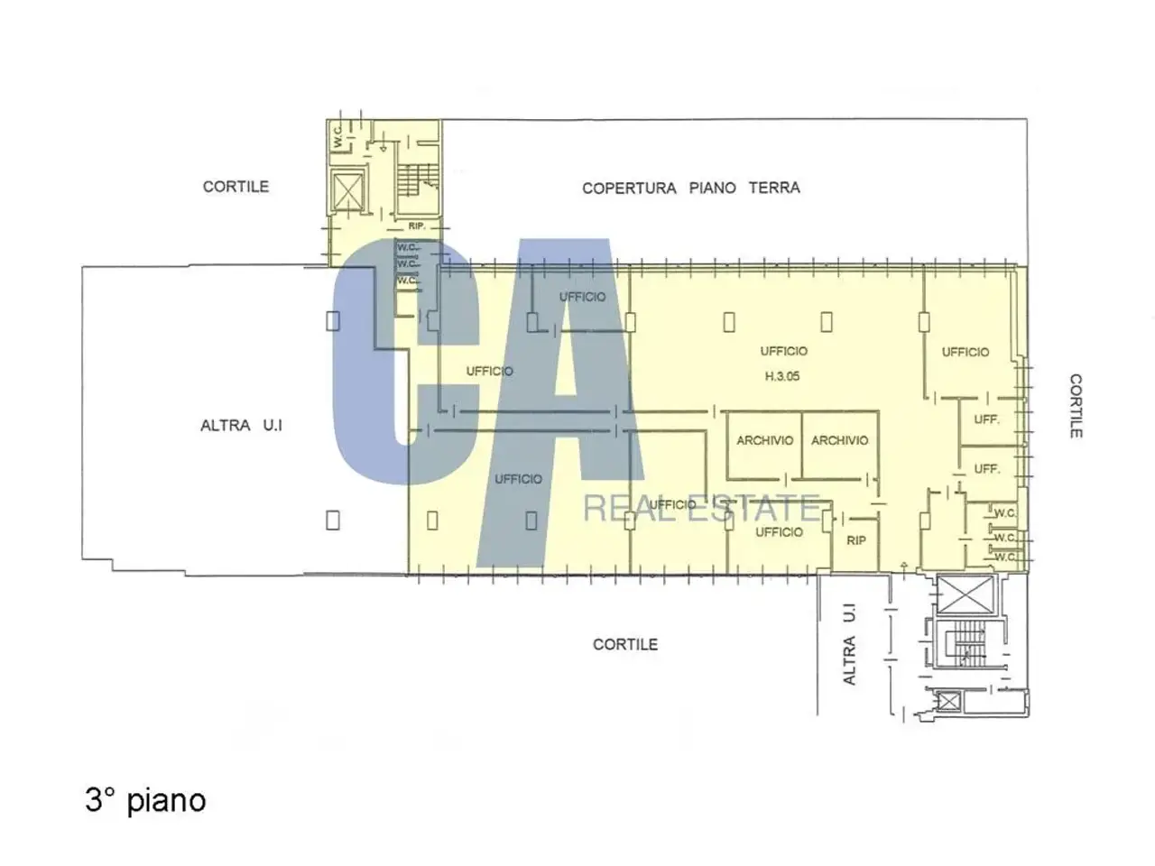 Ufficio in Via Mecenate, Milano, {3} - Planimetria 1