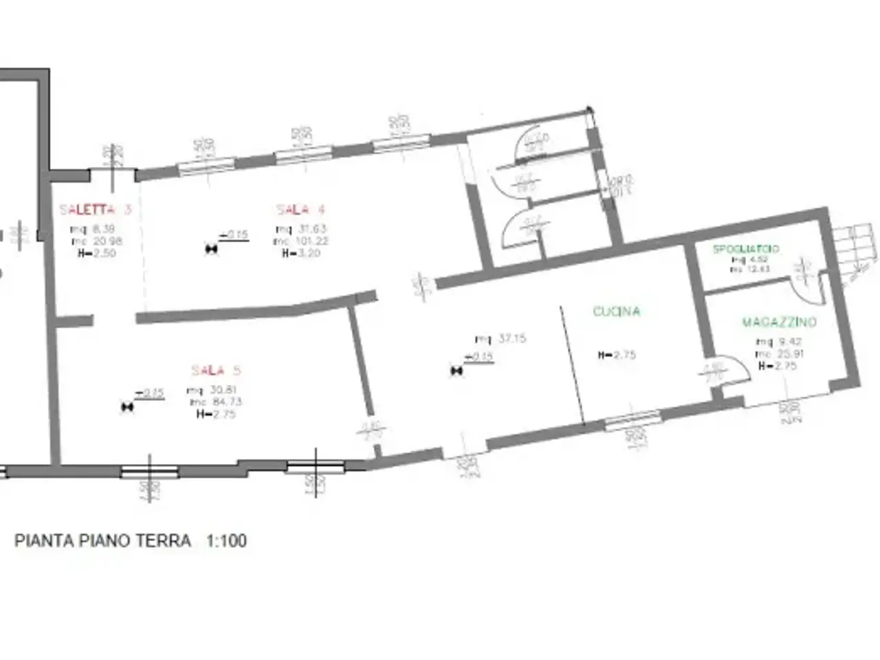 Negozio in Via Giacomo Puccini, Albignasego, {3} - Planimetria 1