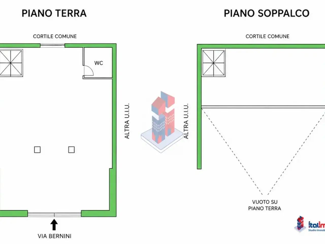 Negozio in Via Bernini - Piazza Vanvitelli, Napoli, {3} - Planimetria 1