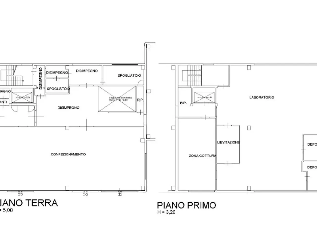 Capannone in Via Corradina, Cervia, {3} - Planimetria 1