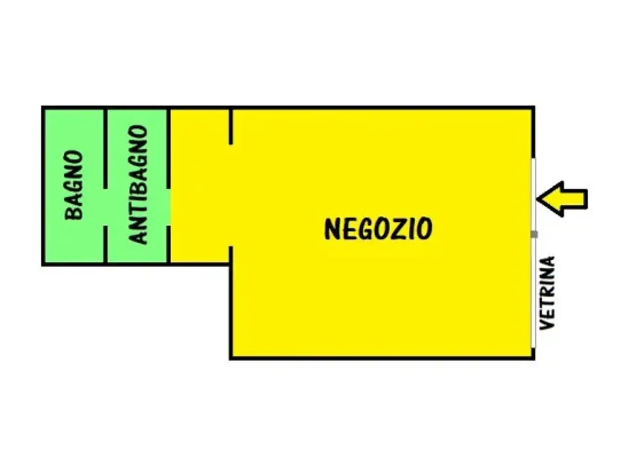 Negozio in Viale Alfredo Oriani 37f, Bologna, {3} - Planimetria 1