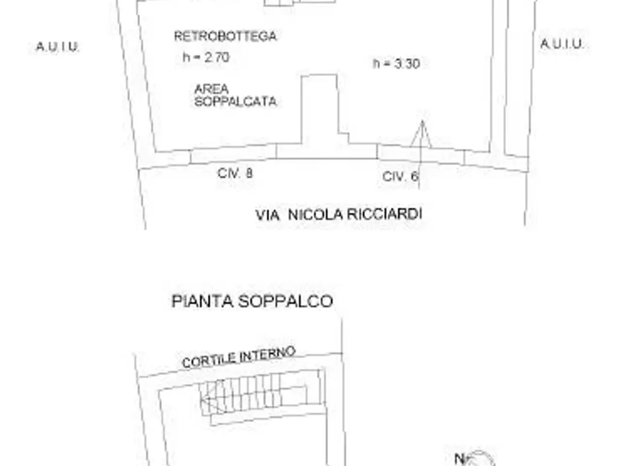 Negozio in affitto, Via Nicola Ricciardi 6, Napoli - Planimetria 1