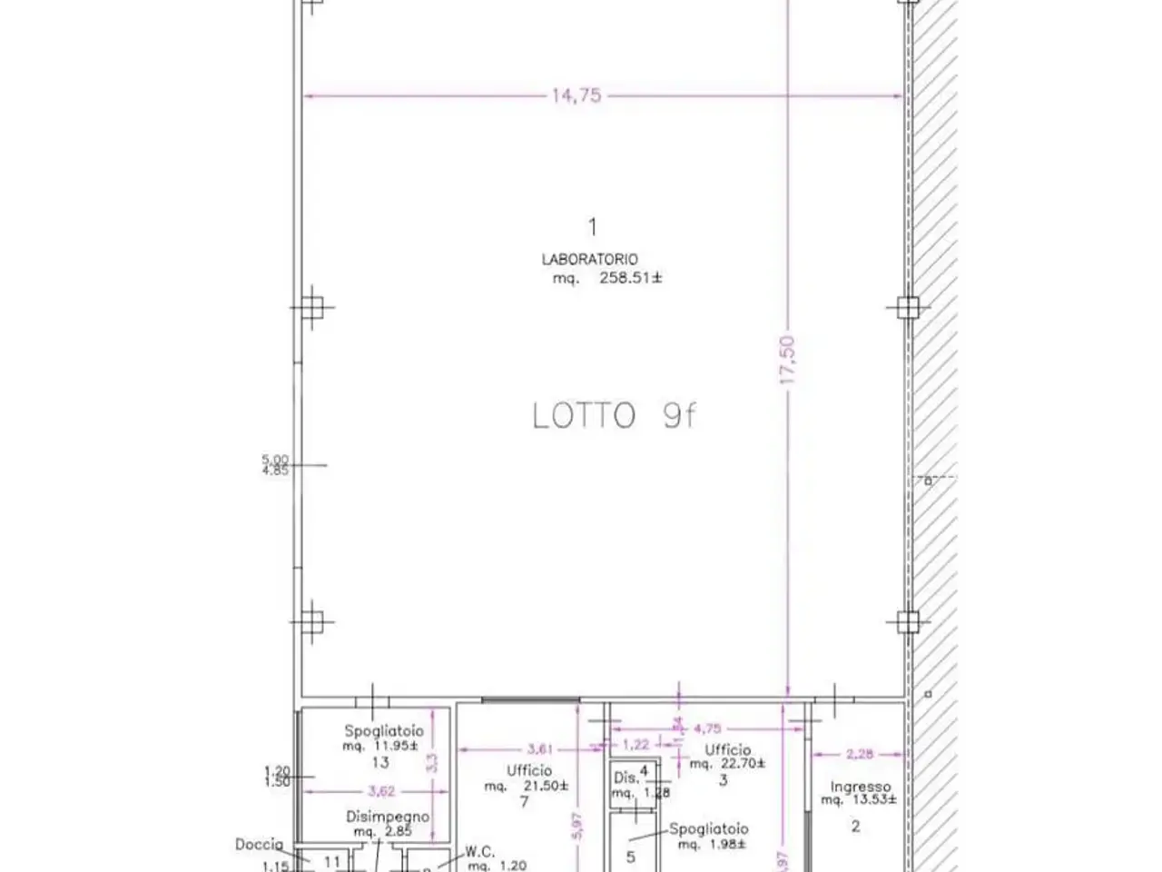 Capannone in Via Massa Avenza 1, Massa, {3} - Planimetria 1