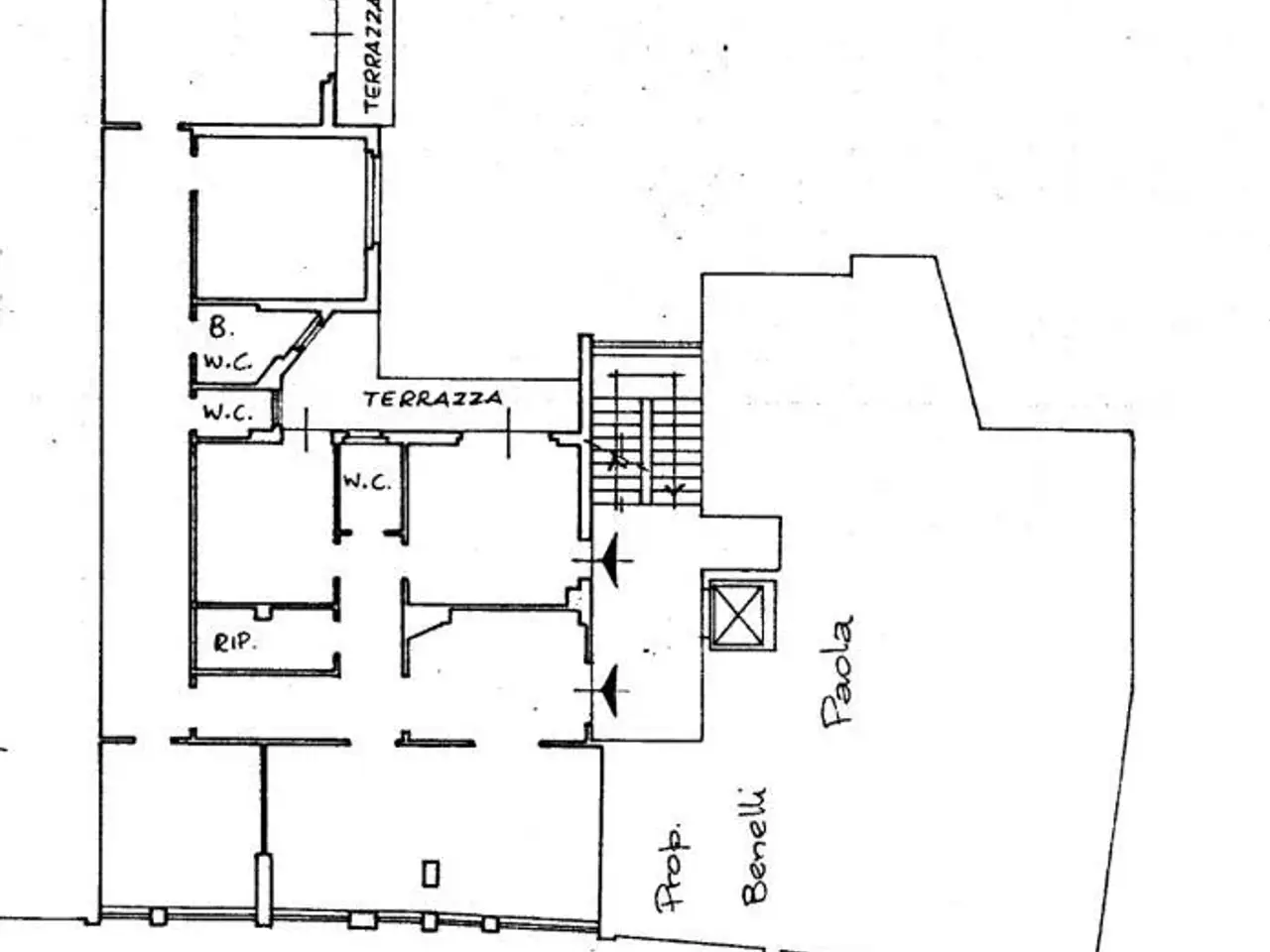 Ufficio in Via Vittorio Veneto 80, Prato, {3} - Planimetria 1