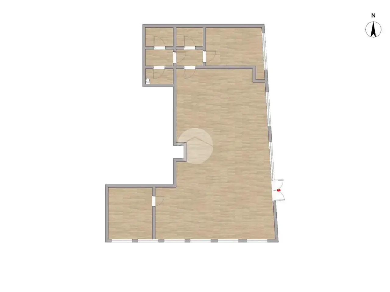 Negozio in Via Trento E Trieste, Roverbella, {3} - Planimetria 1