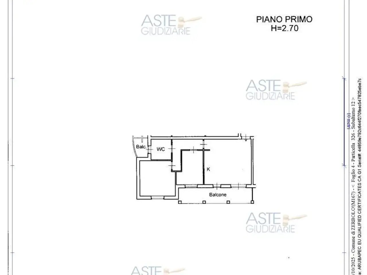 Garage in Frazione Parasacco, Via Altino 16 16, Zerbolo', {3} - Planimetria 1