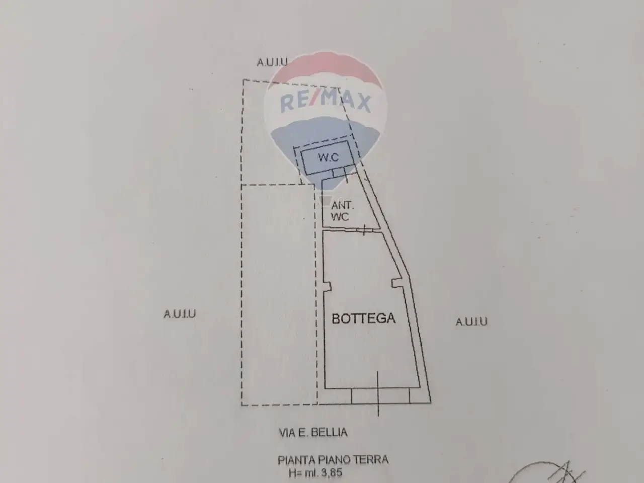 Negozio in Via Emanuele Bellia 63, Paterno', {3} - Planimetria 1