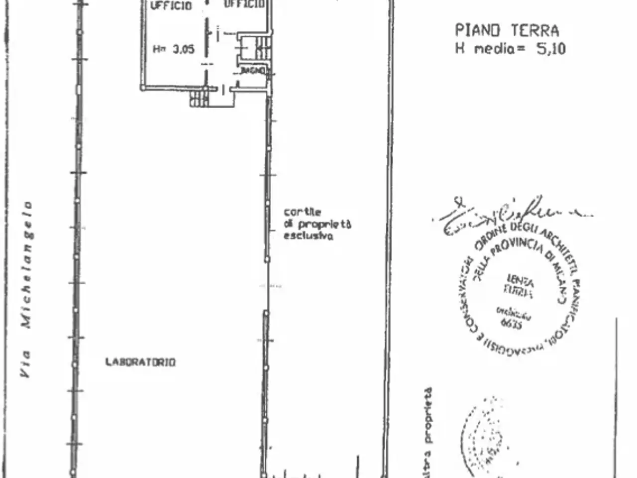 Magazzino in Via Michelangelo Buonarroti 30, Cologno Monzese, {3} - Planimetria 1