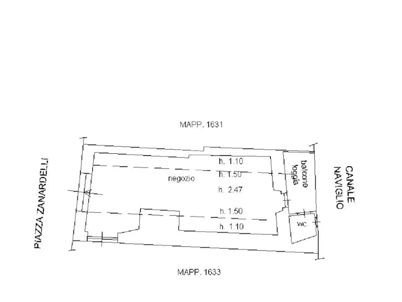 Negozio in Piazza Giuseppe Zanardelli 27, Gavardo, {3} - Planimetria 1