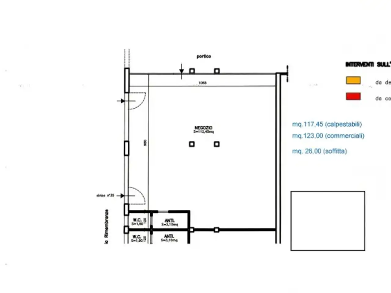 Negozio in Via Roma 60, Soliera, {3} - Planimetria 1