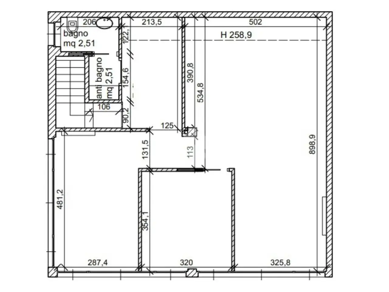 Ufficio in Via Fratelli Cervi 1, Scanzorosciate, {3} - Planimetria 1