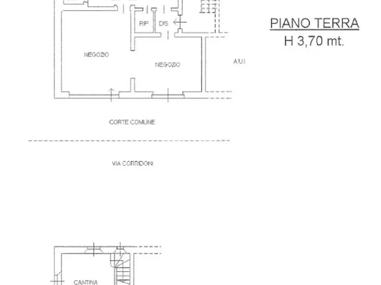 Negozio in Via F. Corridoni 85, Bergamo, {3} - Planimetria 1
