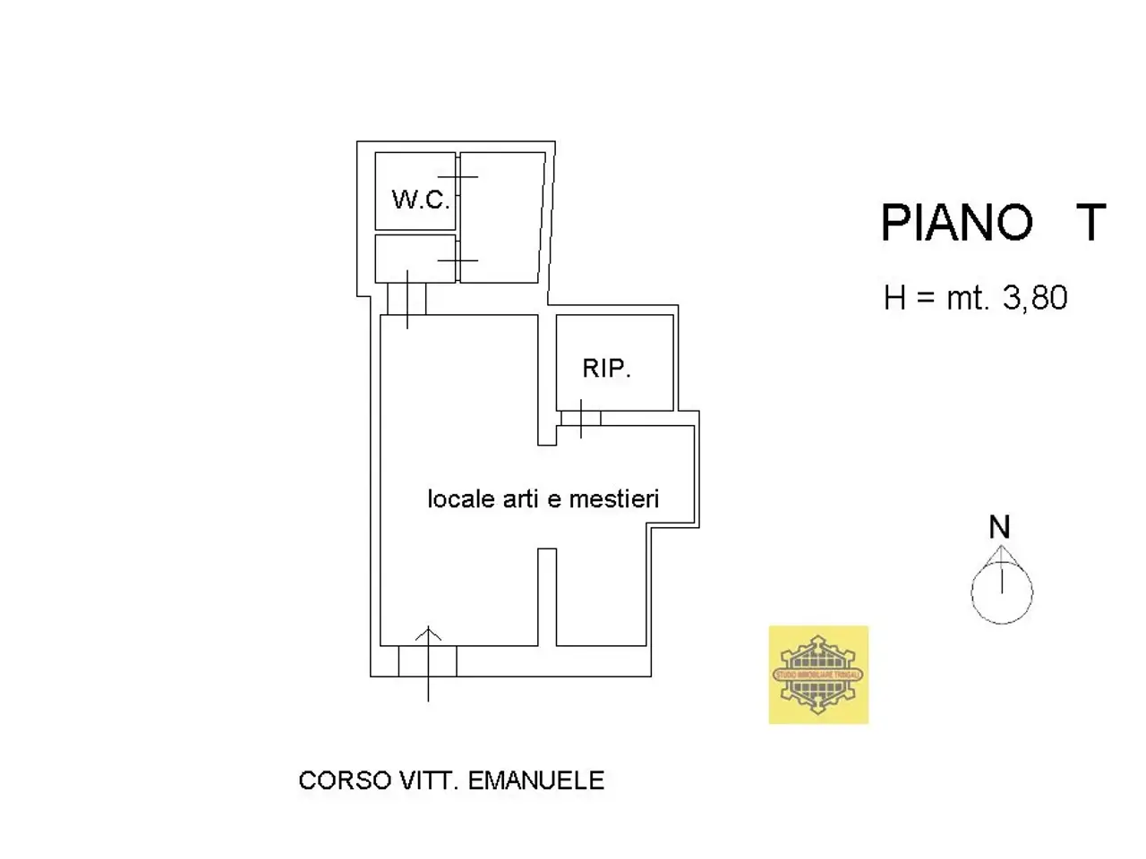 Negozio in Corso Vittorio Emanuele, Avola, {3} - Planimetria 1