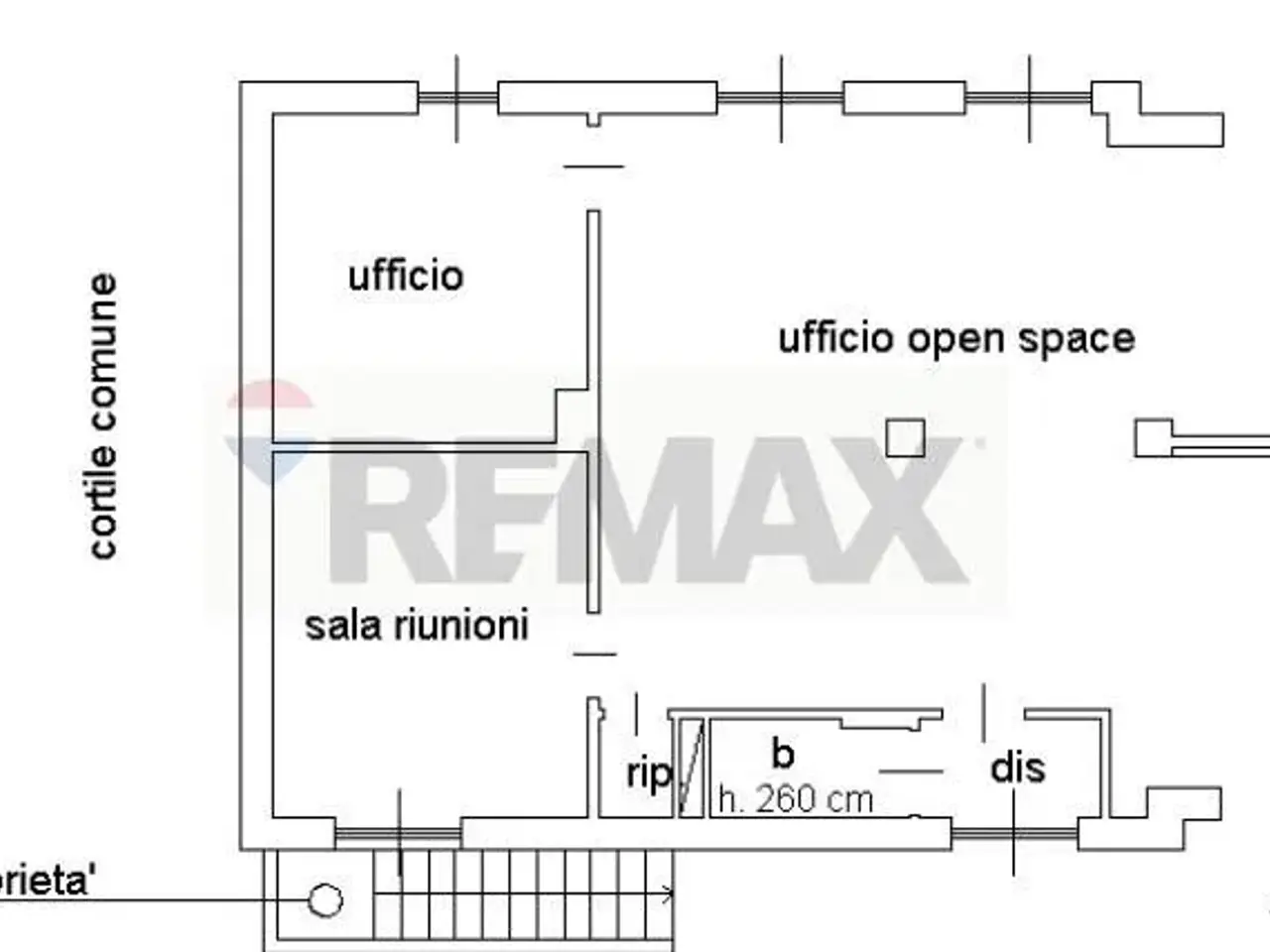 Ufficio in Via De Nicola 8, San Giuliano Milanese, {3} - Planimetria 1