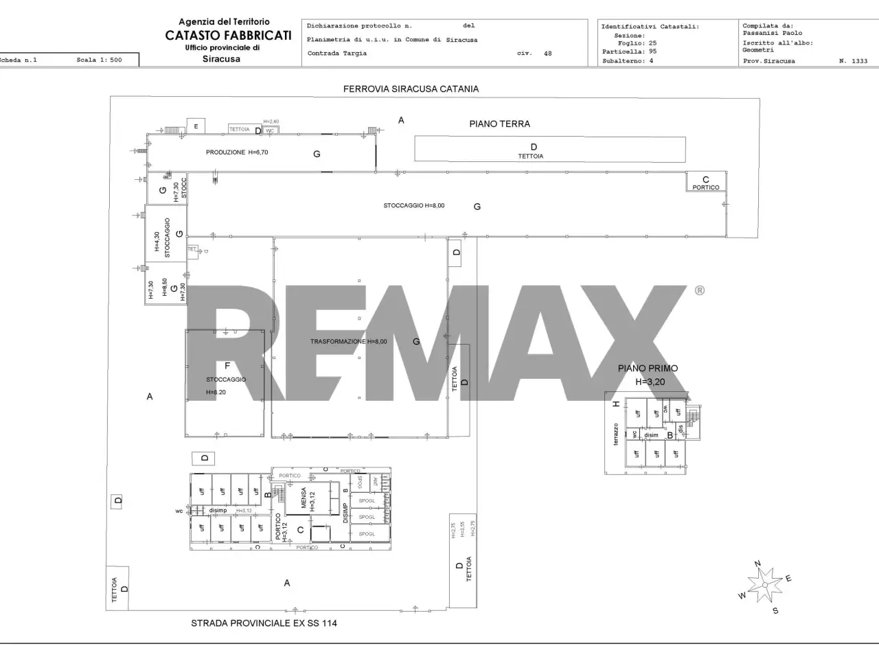 Capannone in Strada Statale 114 48, Siracusa, {3} - Planimetria 1