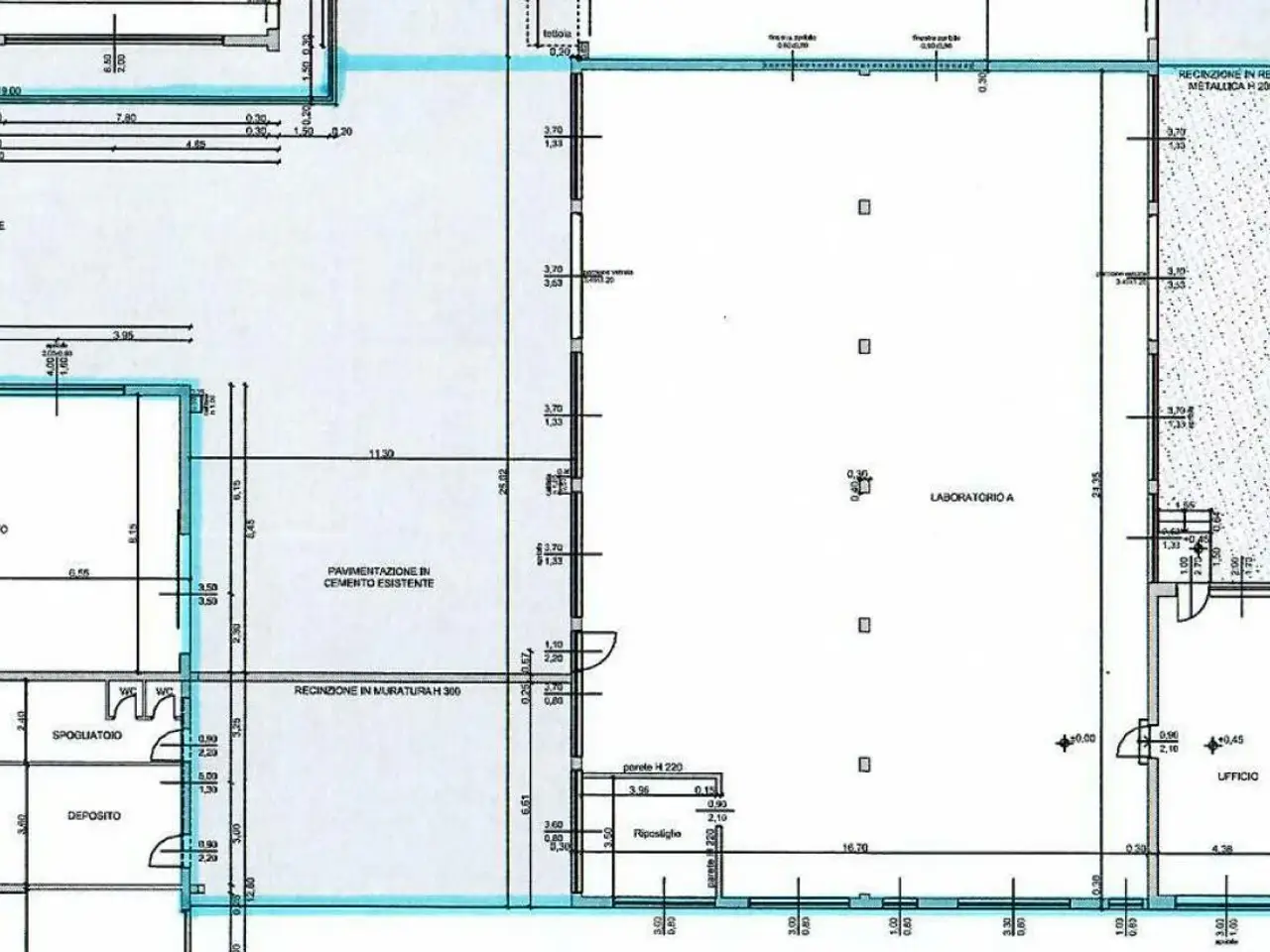 Capannone in Via V. Bellini, Samarate, {3} - Planimetria 1