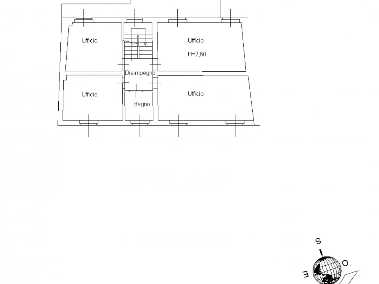 Ufficio in Piazza San Solvestro, 2, Calvisano, {3} - Planimetria 1