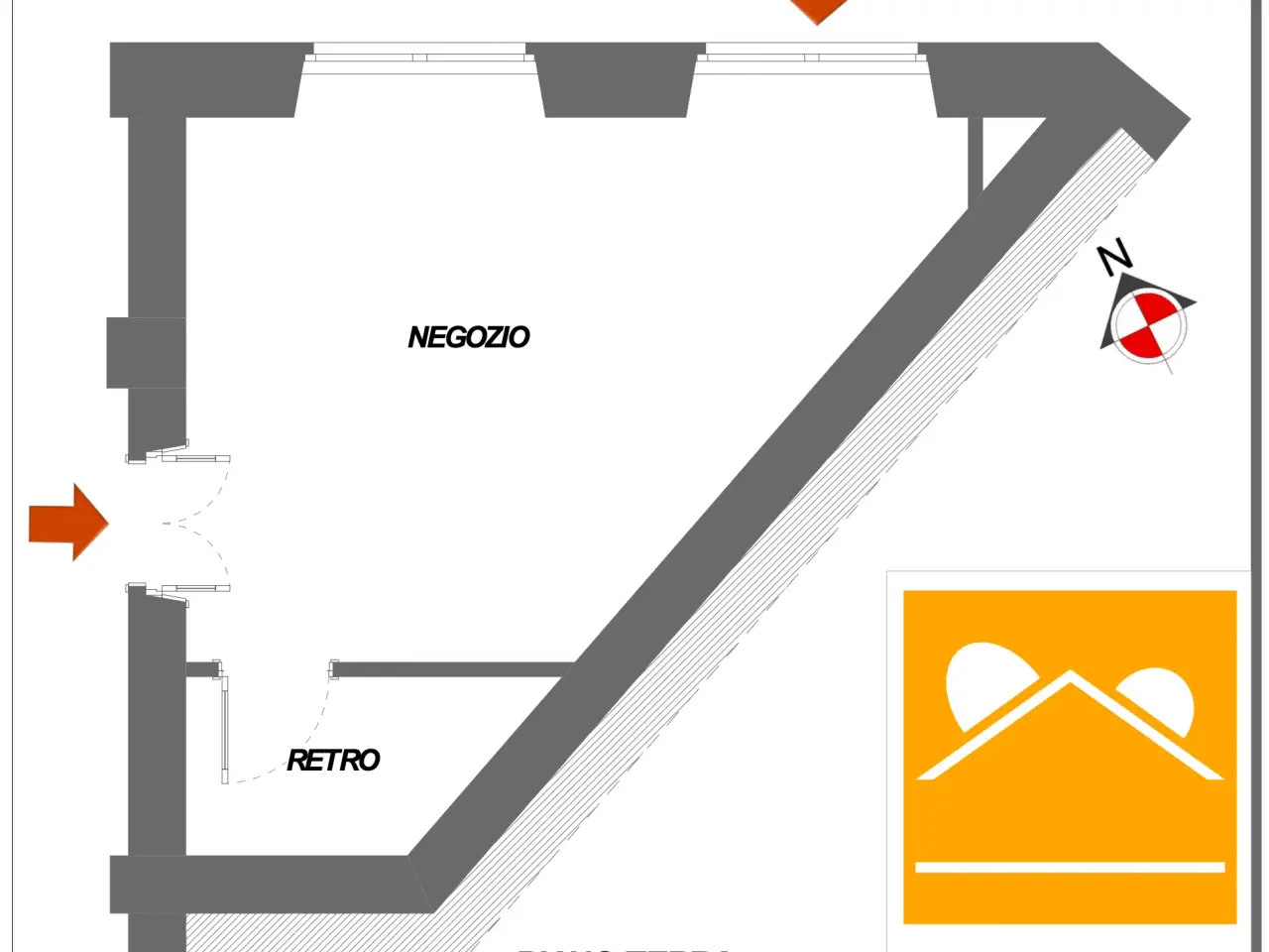 Negozio in Viale Enrico Thovez 62, Torino, {3} - Planimetria 1
