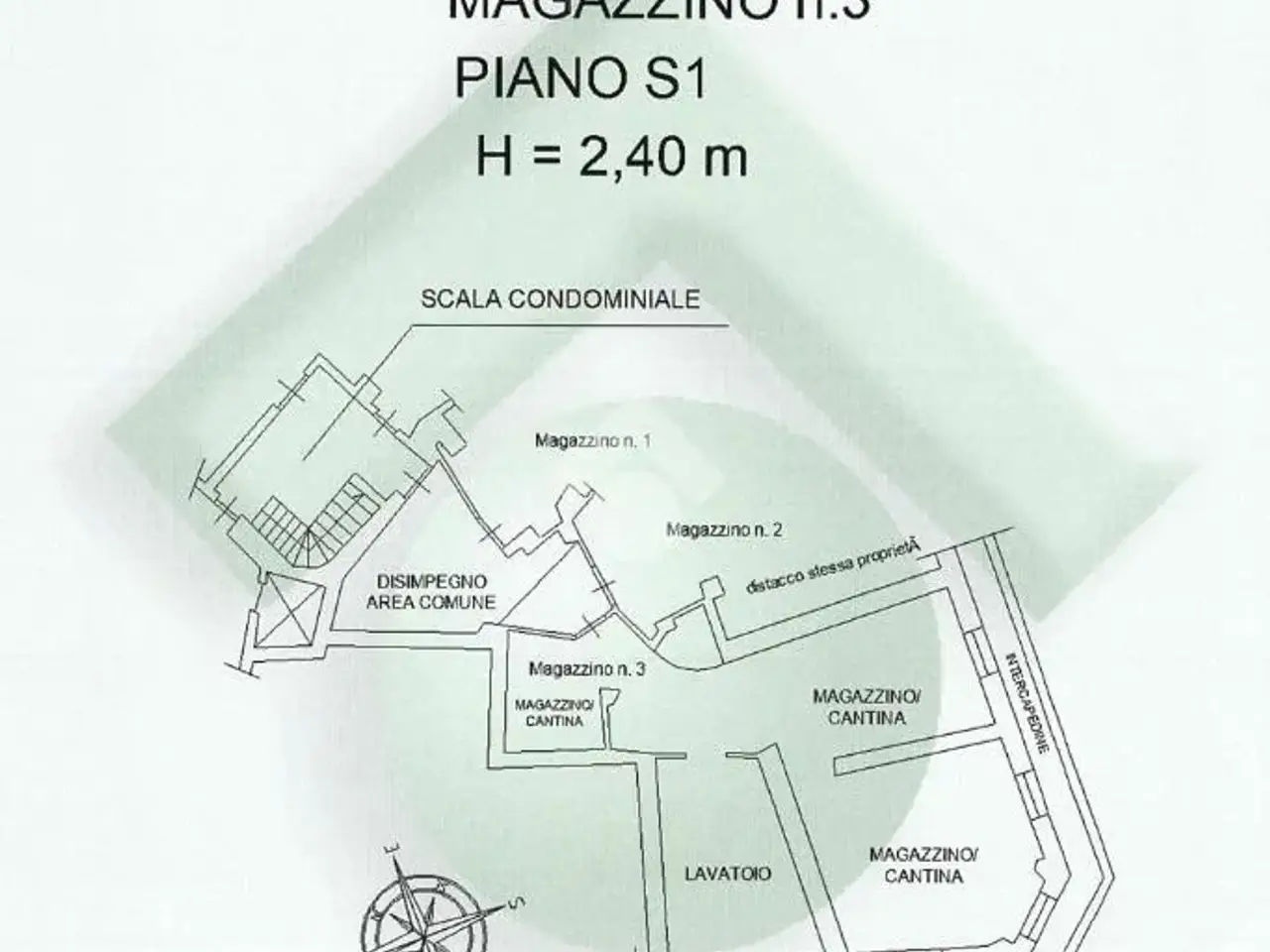 Magazzino in Via Acciaioli 00, Roma, {3} - Planimetria 1
