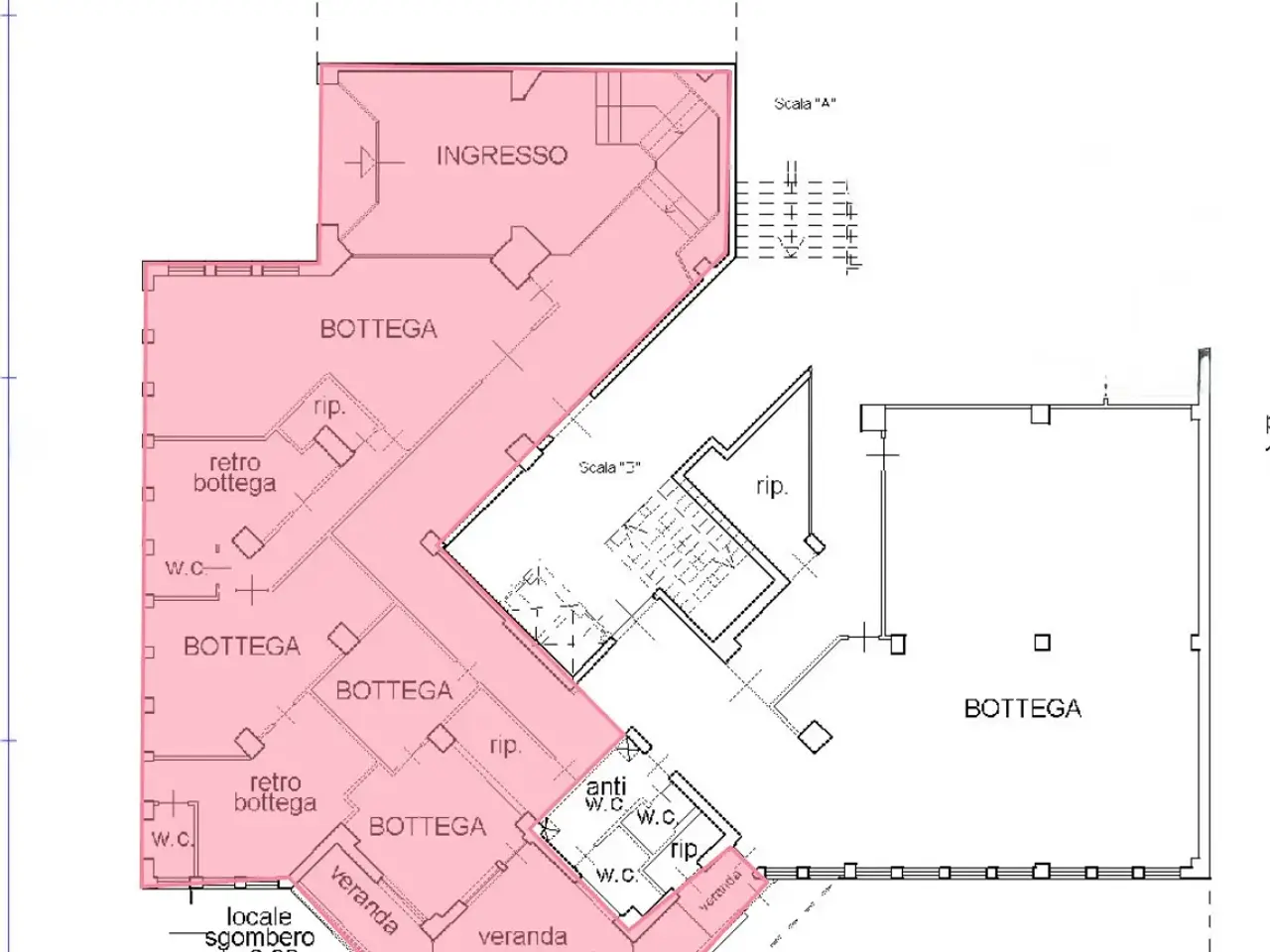 Negozio in Vle Artale Alagona 75, Catania, {3} - Planimetria 1
