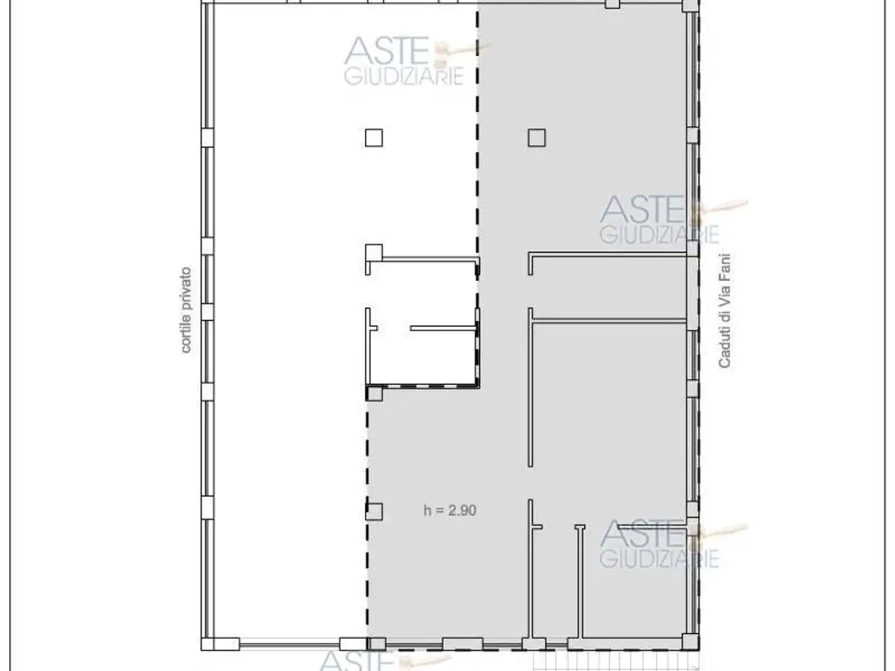 Magazzino in Via Caduti di Via Fani 16 16, Altamura, {3} - Planimetria 1