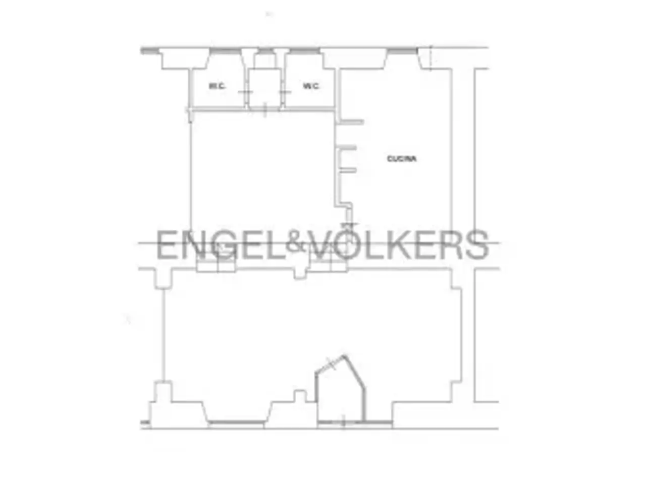 Negozio in Via Gaeta, Roma, {3} - Planimetria 1