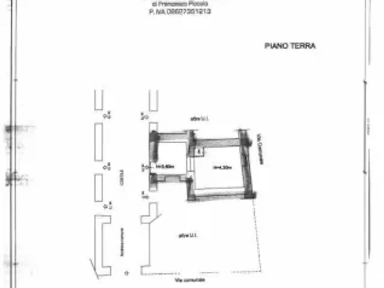 Magazzino in Via Chiaia, Napoli, {3} - Planimetria 1