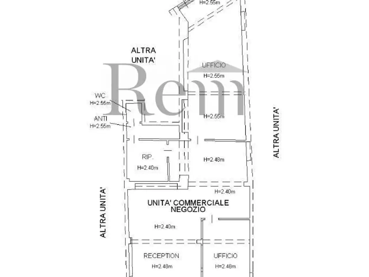 Negozio in Zona Via Manzoni 58, Treviso, {3} - Planimetria 1