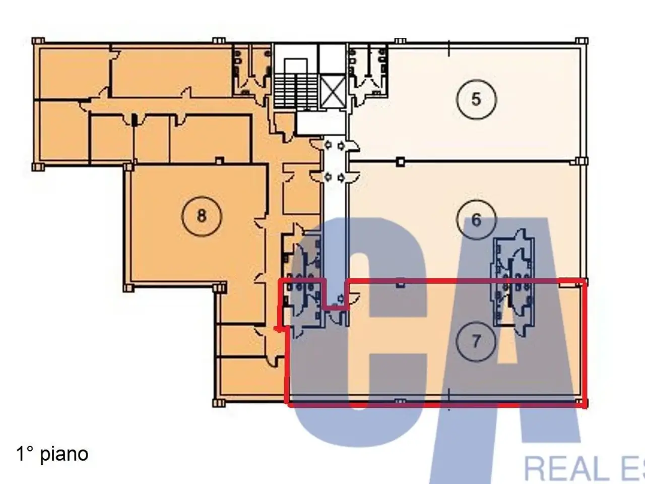 Ufficio in Vicolo Simonetta, Caponago, {3} - Planimetria 1