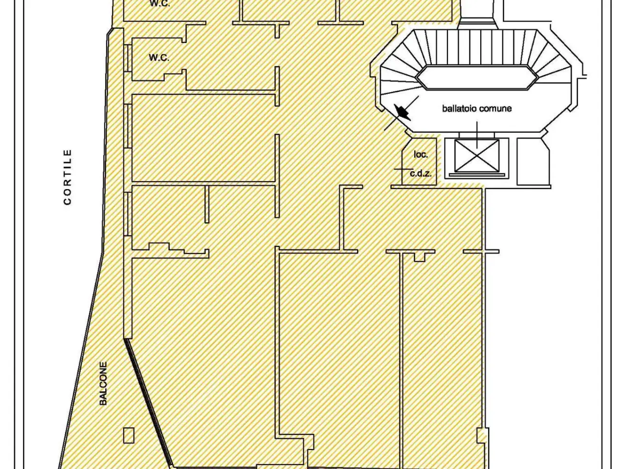 Ufficio in Viale Lunigiana 40, Milano, {3} - Planimetria 1