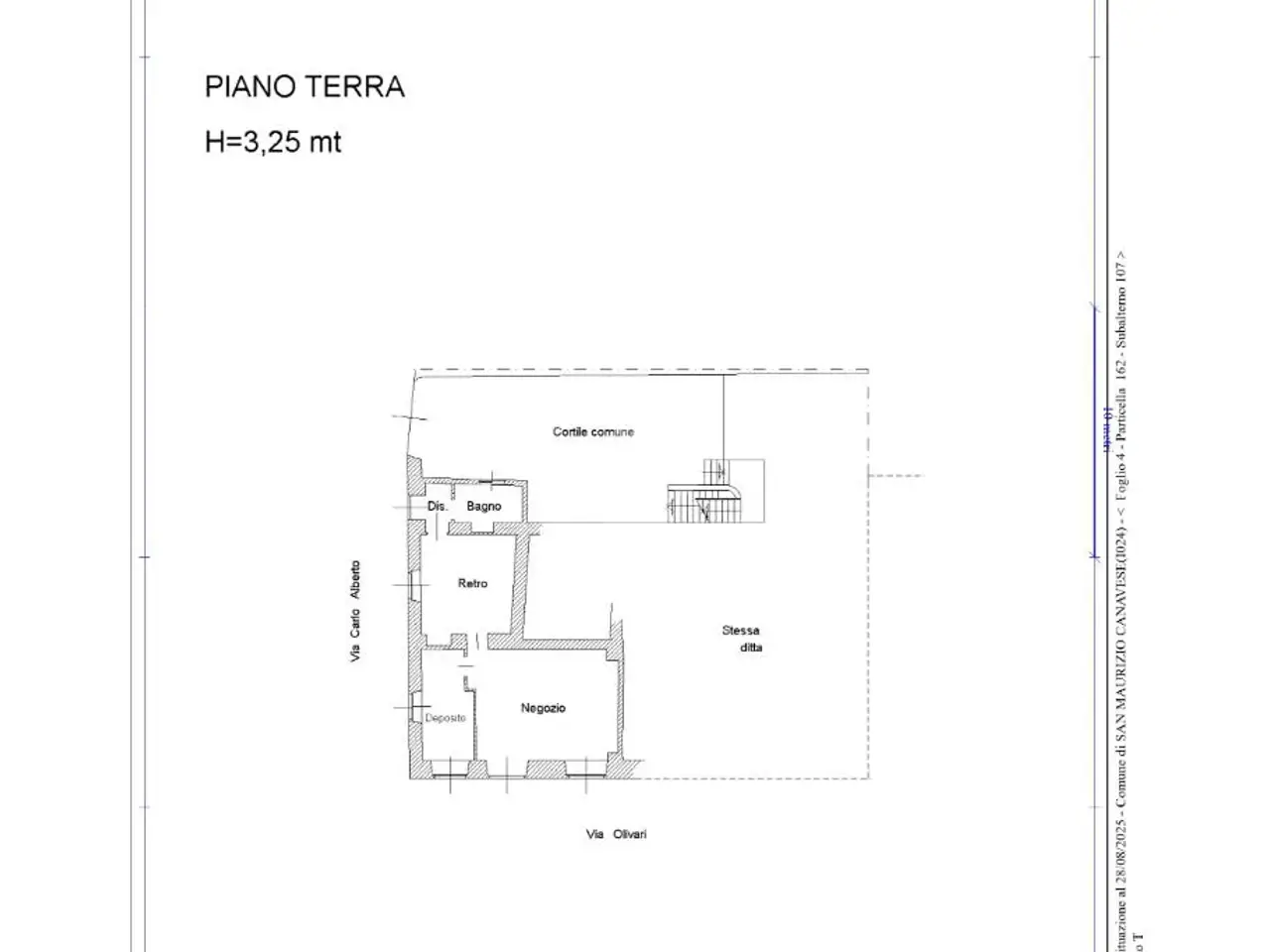 Negozio in Via Luigi Olivari 12, San Maurizio Canavese, {3} - Planimetria 1