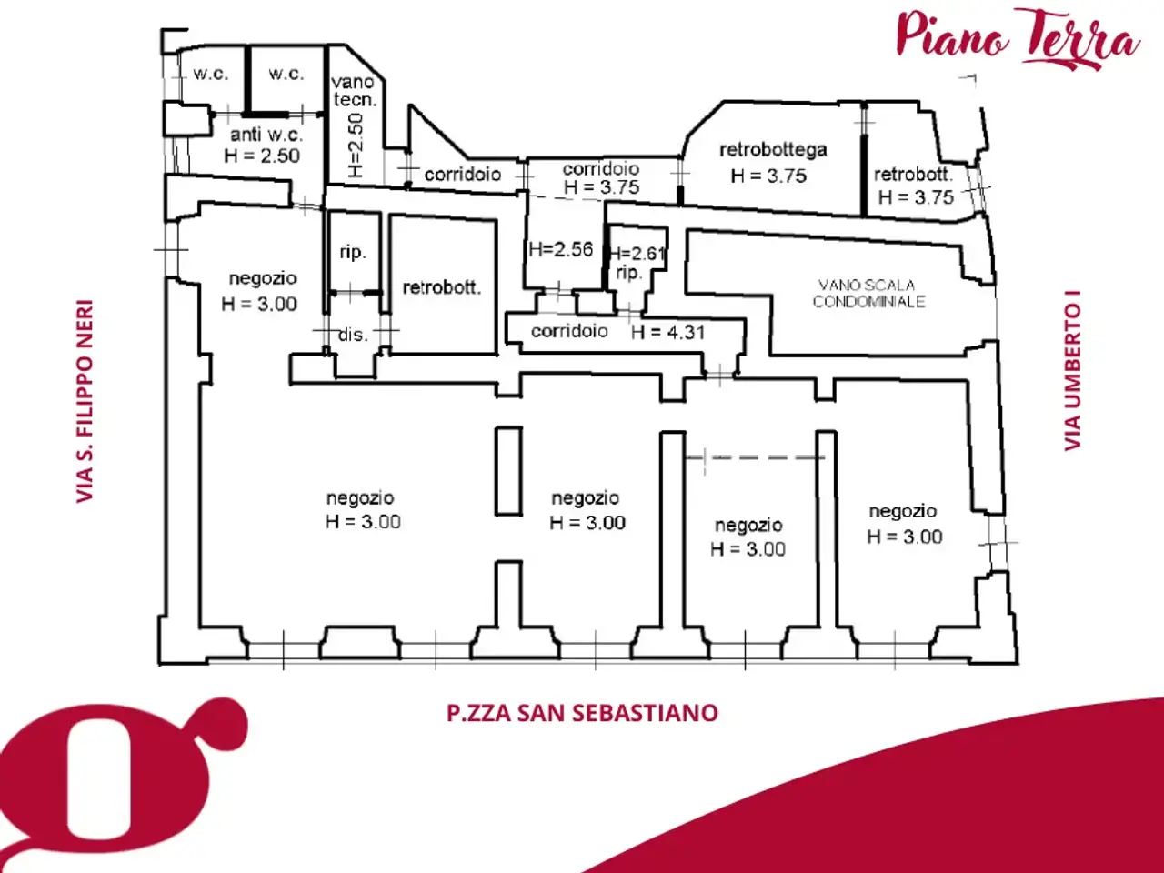 Negozio in Piazza San Sebastiano 40, Barcellona Pozzo Di Gotto, {3} - Planimetria 1