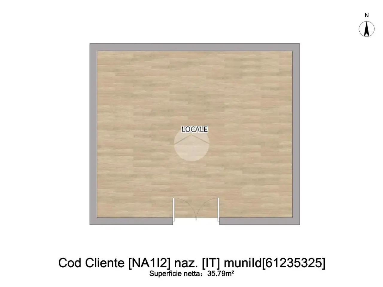 Negozio in Via Cedronio 4, Napoli, {3} - Planimetria 1