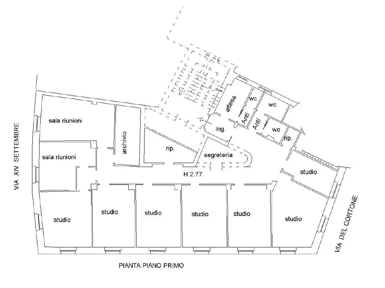 Ufficio in Via XIV Settembre 3, Perugia, {3} - Planimetria 1