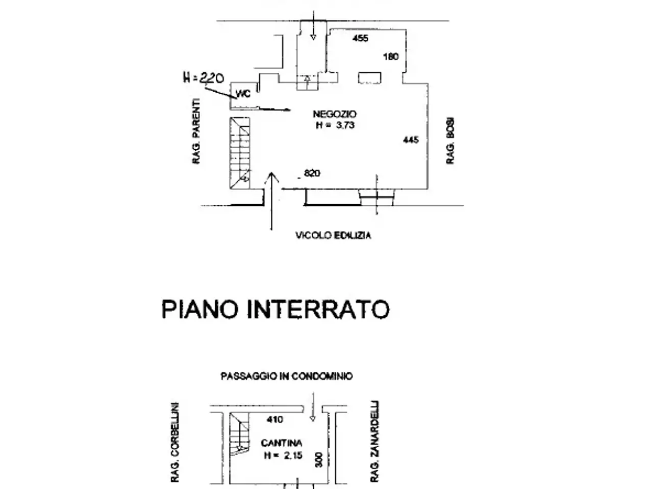 Ufficio in Corso Vittorio Emanuele II 212, Piacenza, {3} - Planimetria 1