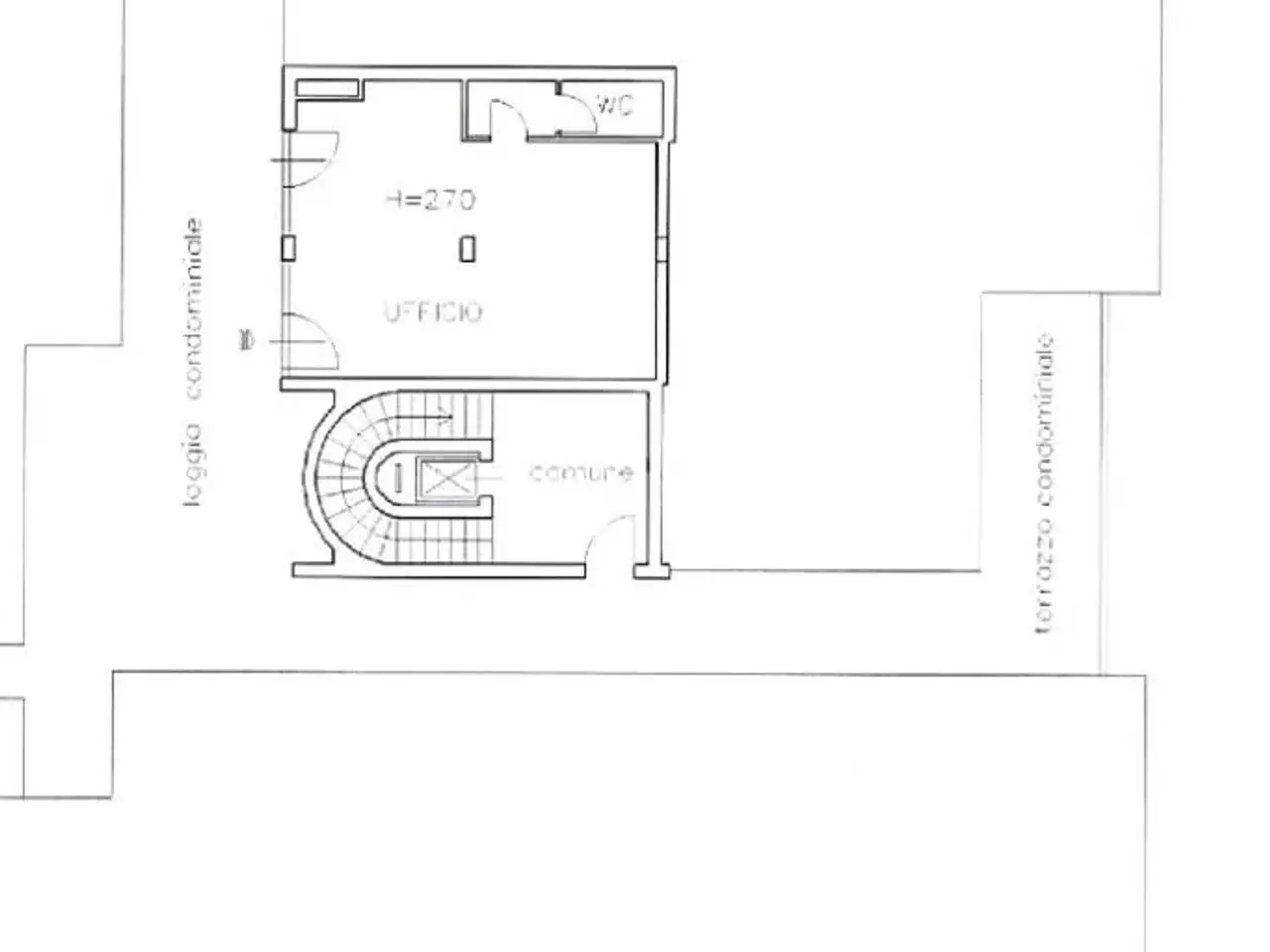 Ufficio in Via Santissima Trinità 1, Chiari, {3} - Planimetria 1