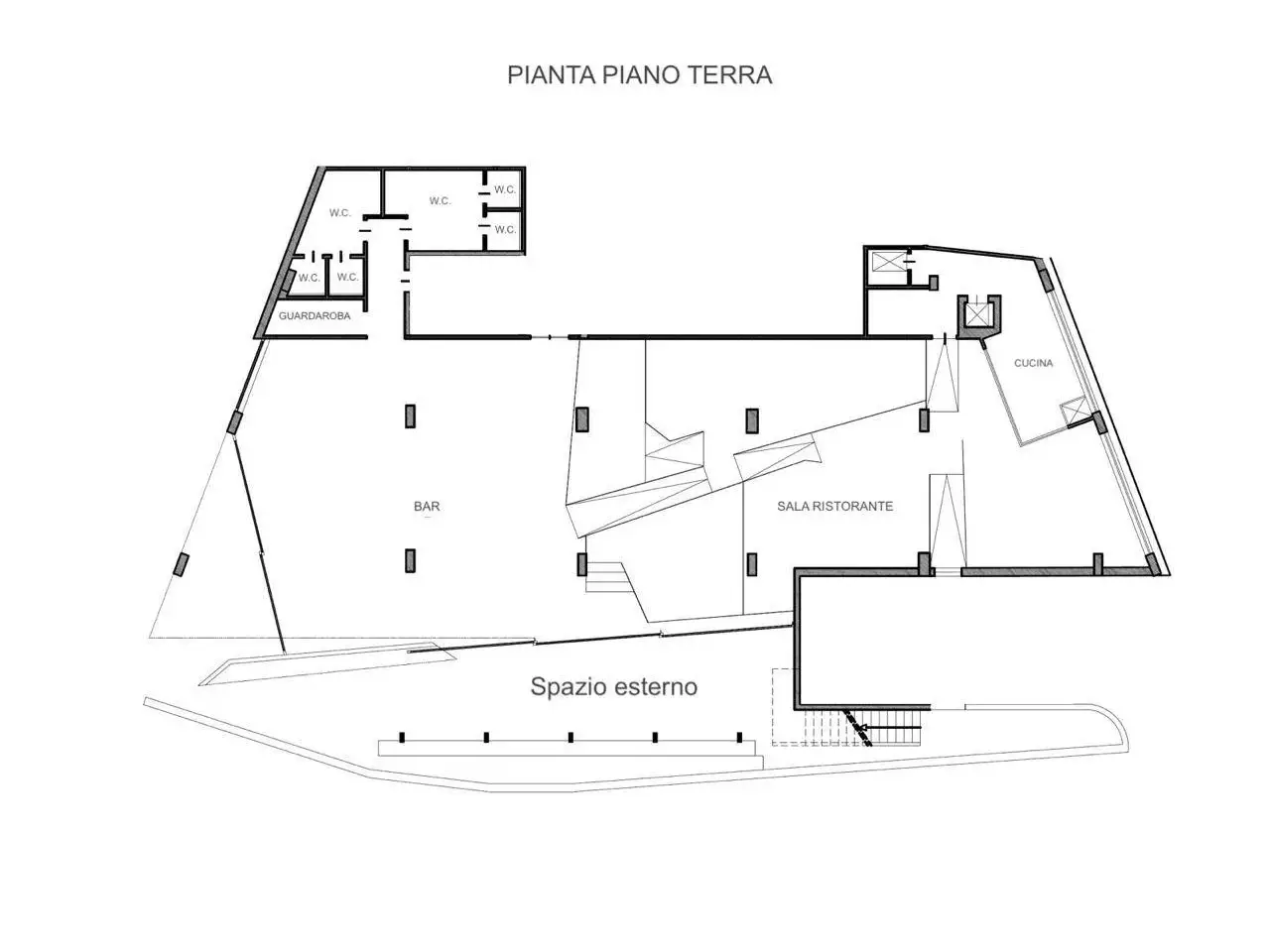 Negozio in Via Toti, Fabriano, {3} - Planimetria 1