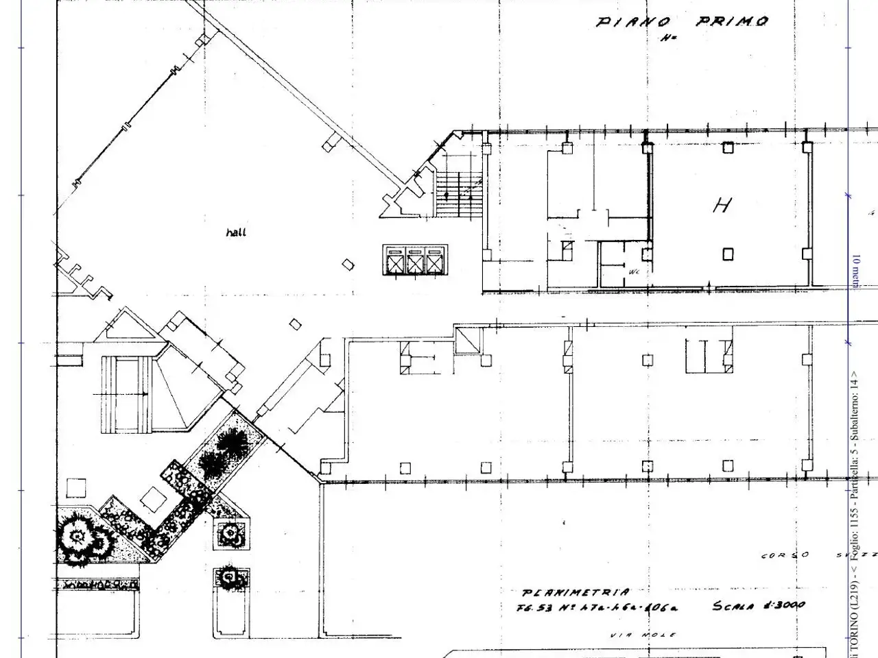 Ufficio in Corso Svizzera 185, Torino, {3} - Planimetria 1