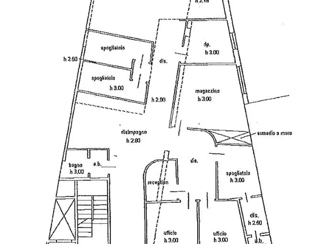 Ufficio in Via Antonio del Pollaiolo, Firenze, {3} - Planimetria 1