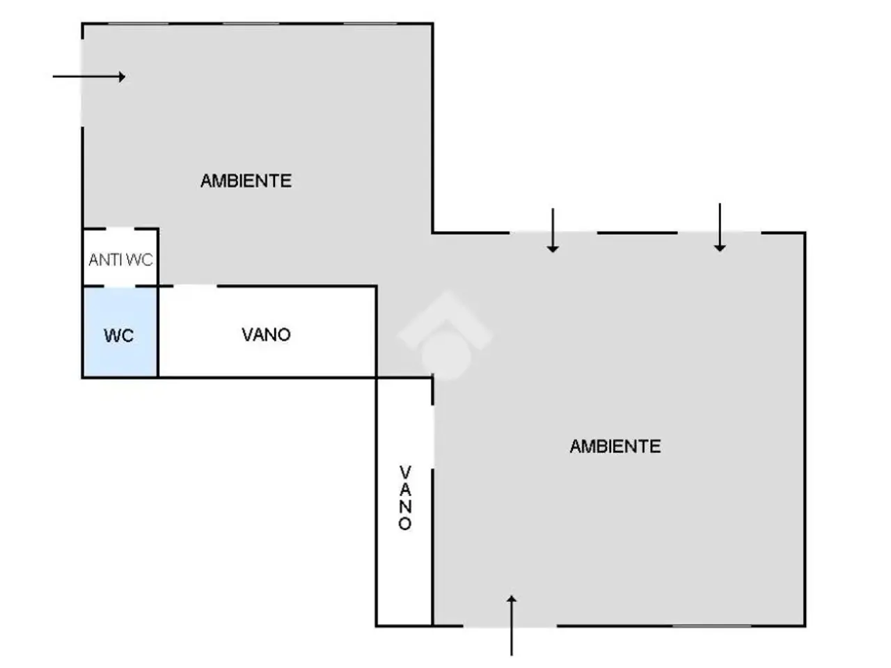 Negozio in Via Filippo di Giovanni 33, Palermo, {3} - Planimetria 1
