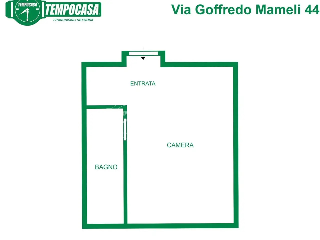 Magazzino in Via Goffredo Mameli 44, Milano, {3} - Planimetria 1