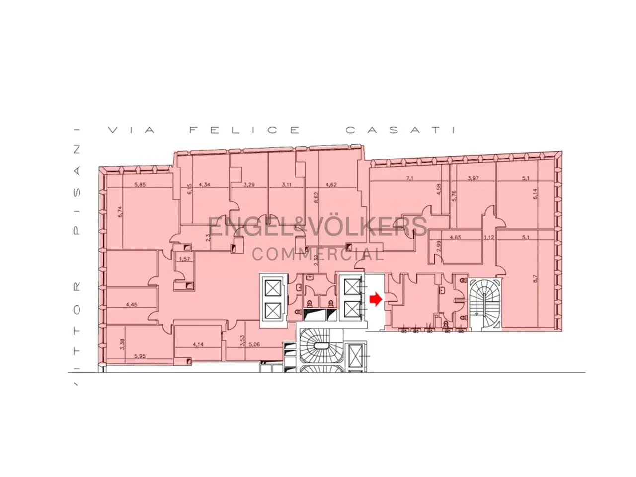 Ufficio in , Milano, {3} - Planimetria 1