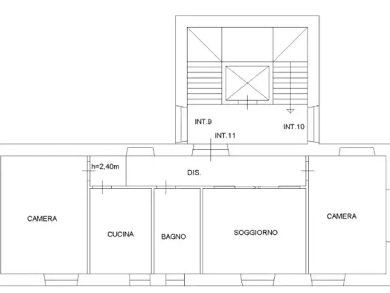 Bed & Breakfast in Via Britannia 49, Roma, {3} - Planimetria 1