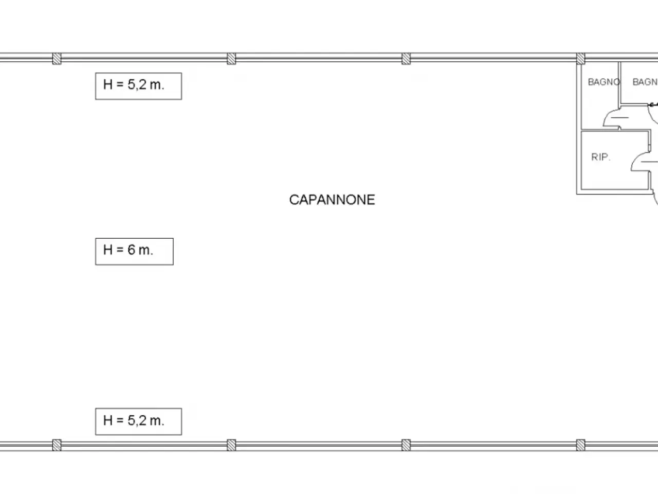 Capannone in Via Gaudenzio Ferrari 93, Ghislarengo, {3} - Planimetria 1