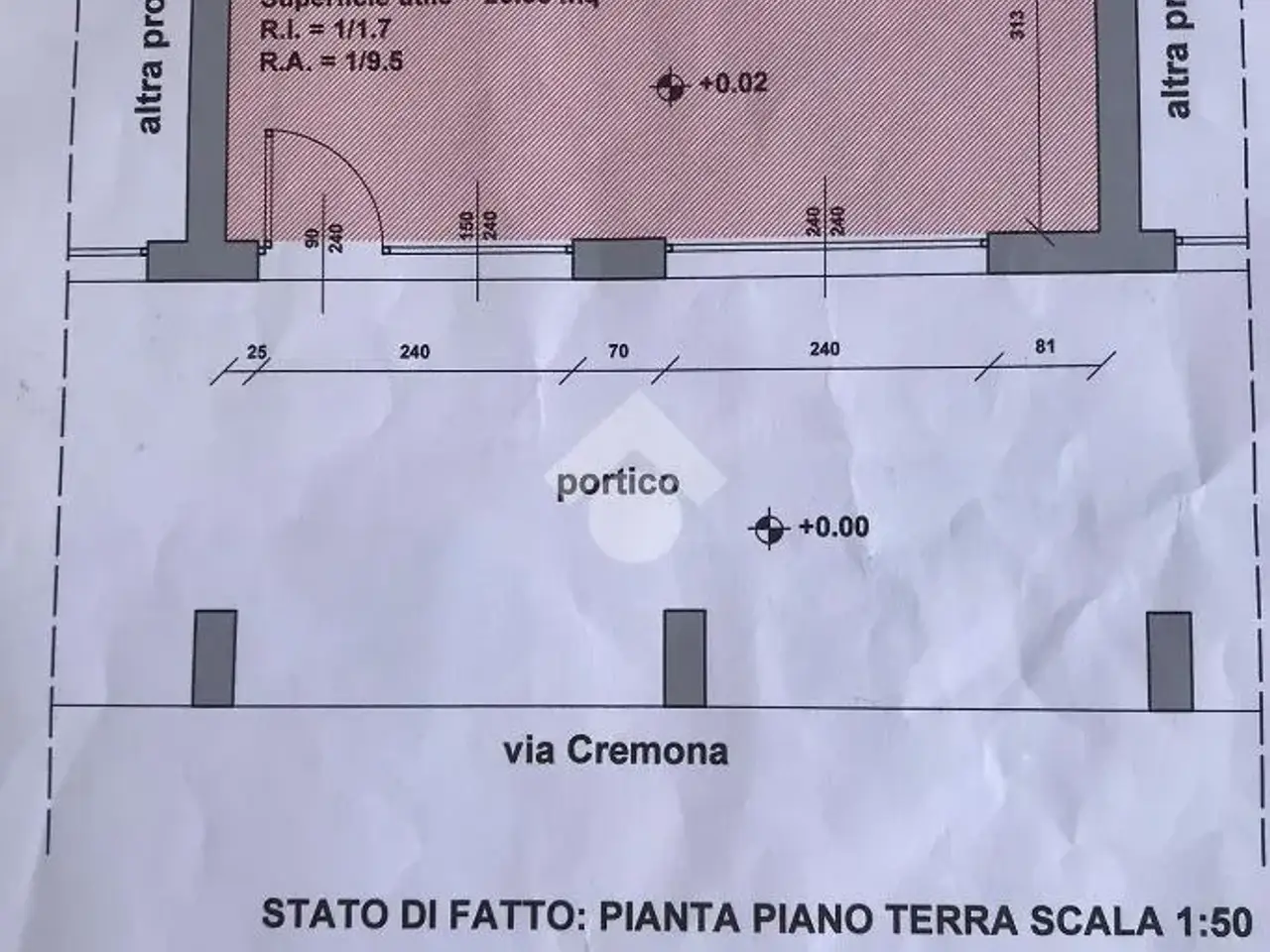 Negozio in Via Cremona 151, Brescia, {3} - Planimetria 1