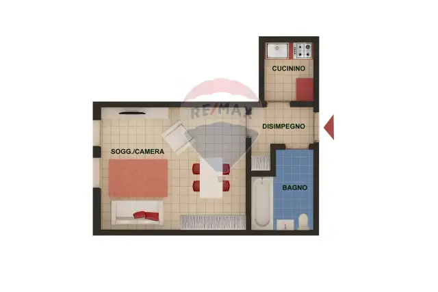 2-room flat in {3}, - Photo 1