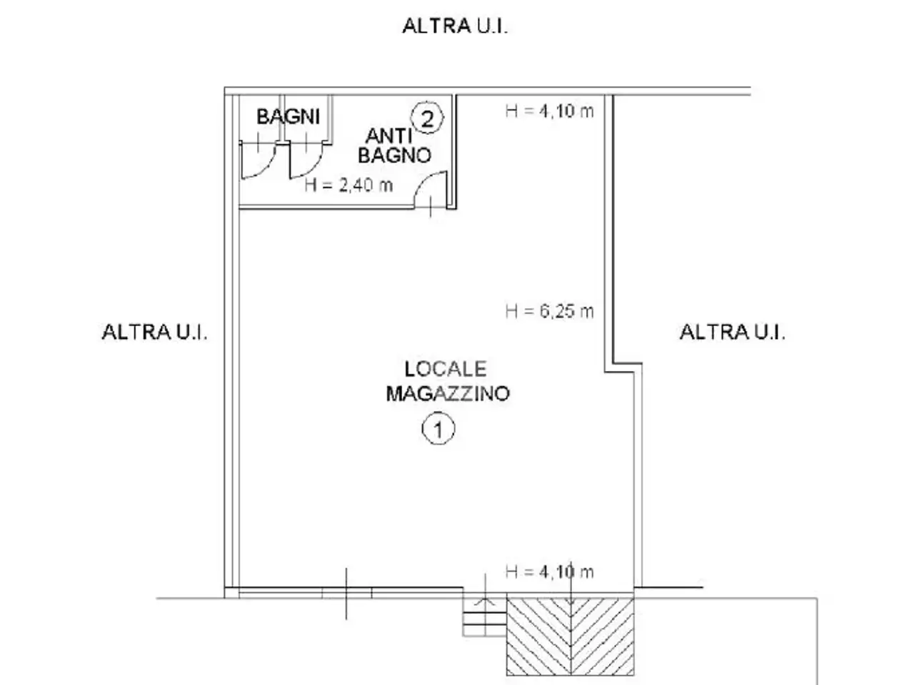 Negozio in Via Lanzo 83, Borgaro Torinese, {3} - Planimetria 1