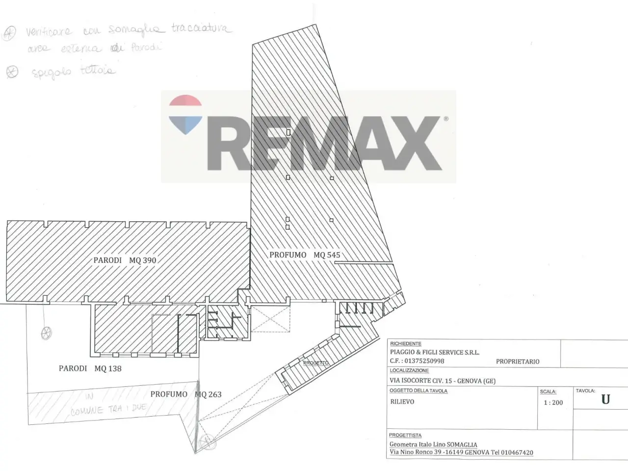 Negozio in Via Isocorte 15, Genova, {3} - Planimetria 1