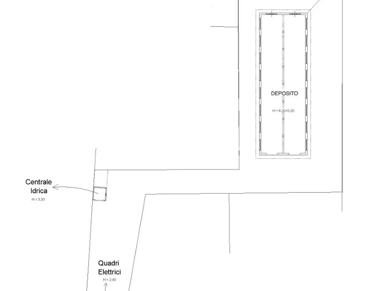 Capannone in Strada Vicinale Petri 1, Tricase, {3} - Planimetria 1